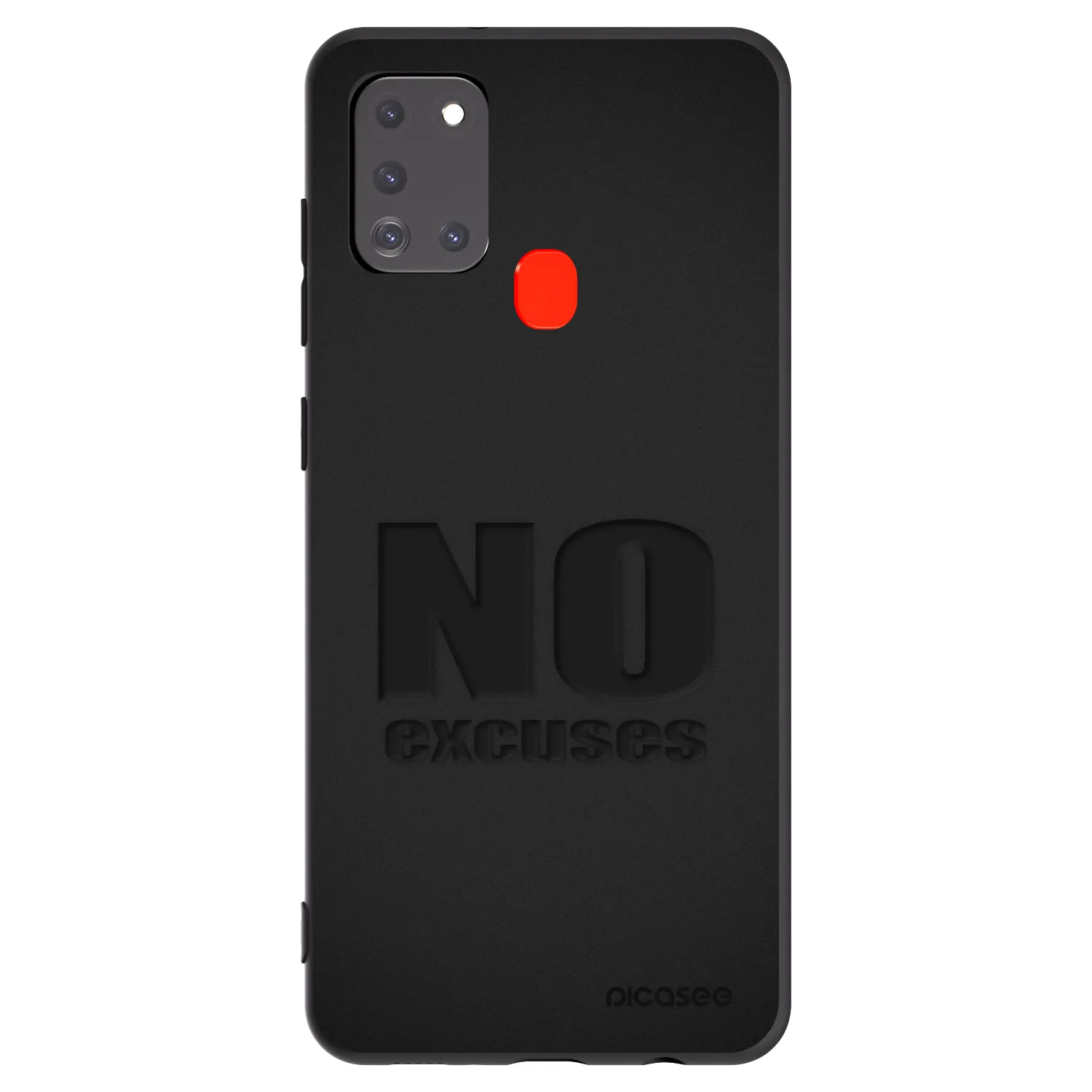 Picasee Μαύρη θήκη σιλικόνης για Samsung Galaxy A21s - No Excuses