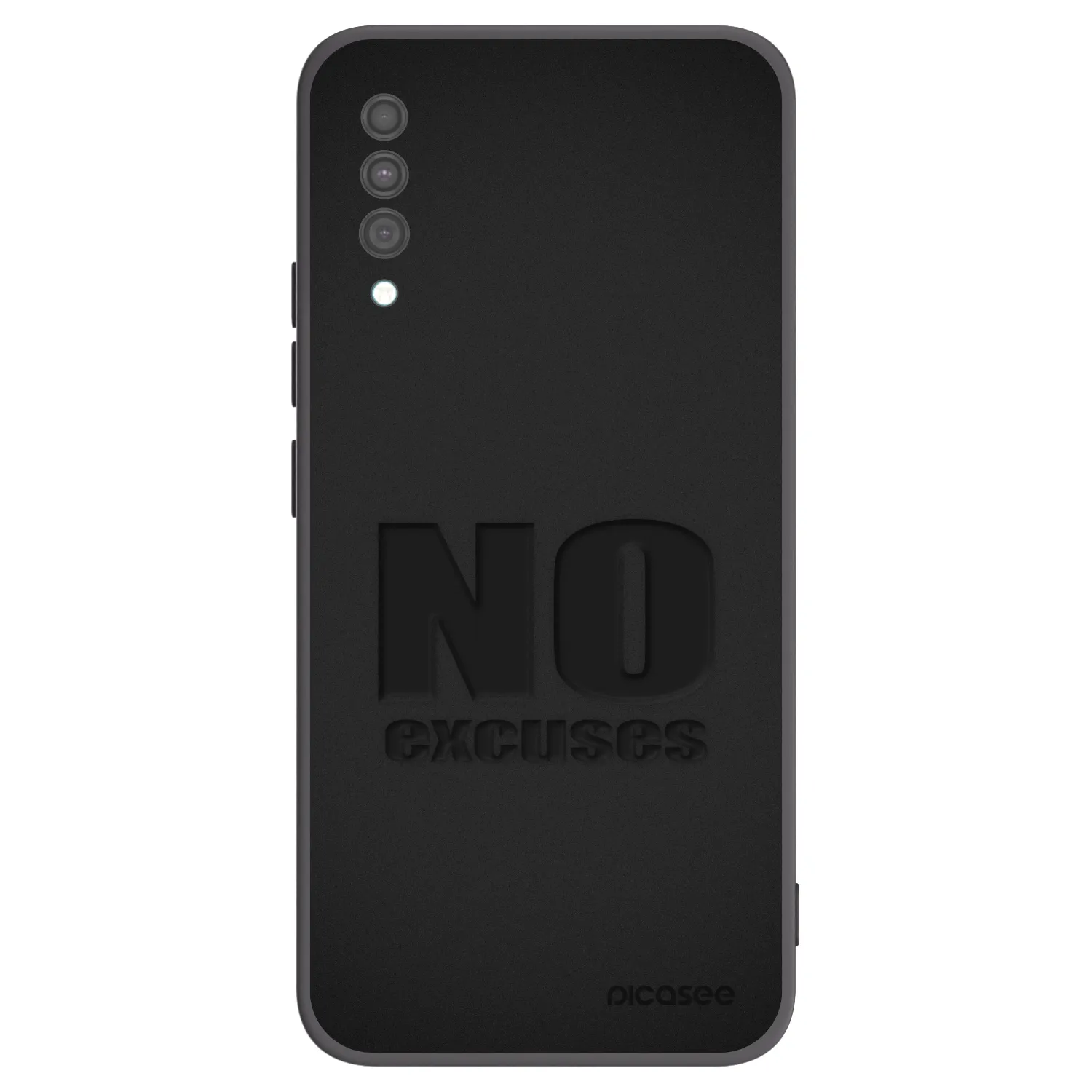 Picasee Μαύρη θήκη σιλικόνης για Samsung Galaxy A30s A307F - No Excuses