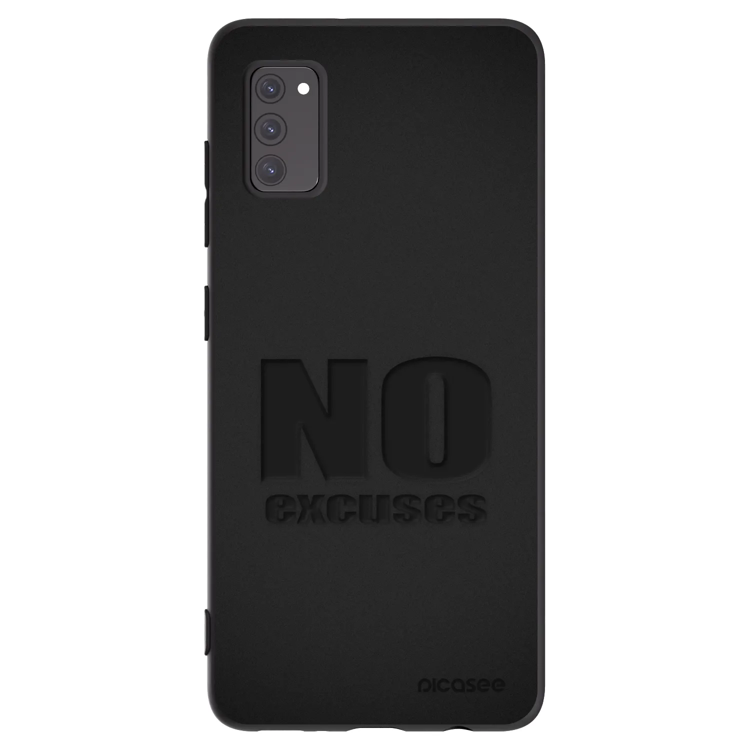 Picasee Μαύρη θήκη σιλικόνης για Samsung Galaxy A41 A415F - No Excuses