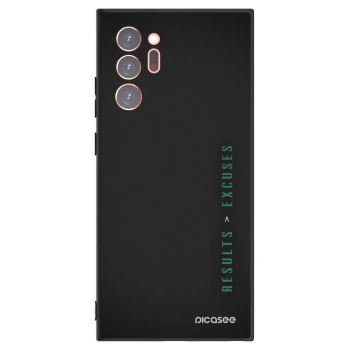 Picasee Μαύρη θήκη σιλικόνης για Samsung Galaxy Note 20 Ultra - Results x Excuses
