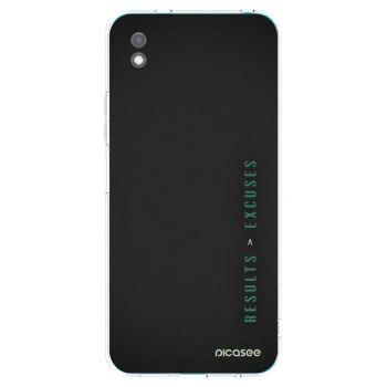 Picasee Μαύρη θήκη σιλικόνης για Xiaomi Redmi 9A - Results x Excuses