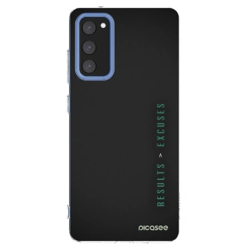 Picasee διαφανής θήκη σιλικόνης Samsung Galaxy S20 FE - Results x Excuses
