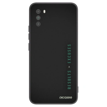 Picasee Μαύρη θήκη σιλικόνης για Xiaomi Poco M3 - Results x Excuses