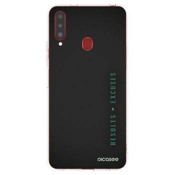 Picasee διαφανής θήκη σιλικόνης Samsung Galaxy A20s - Results x Excuses