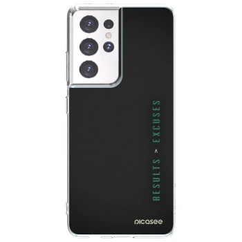 Picasee διαφανής θήκη σιλικόνης Samsung Galaxy S21 Ultra 5G G998B - Results x Excuses