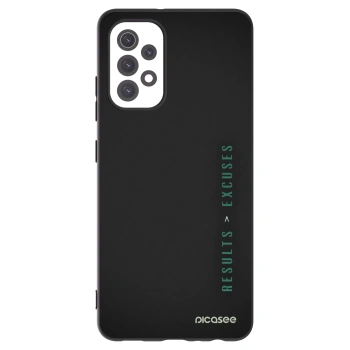 Picasee Μαύρη θήκη σιλικόνης για Samsung Galaxy A32 5G A326B - Results x Excuses