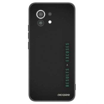 Picasee Μαύρη θήκη σιλικόνης για Xiaomi Mi 11 - Results x Excuses
