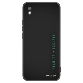 Picasee Μαύρη θήκη σιλικόνης για Xiaomi Redmi 9AT - Results x Excuses