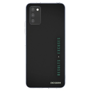 Picasee διαφανής θήκη σιλικόνης Samsung Galaxy A02s A025G - Results x Excuses