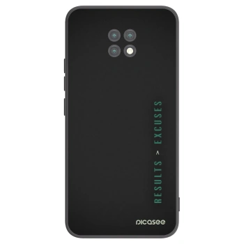 Picasee Μαύρη θήκη σιλικόνης για Xiaomi Redmi Note 9T - Results x Excuses