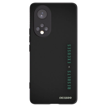 Picasee Μαύρη θήκη σιλικόνης για Honor 50 5G - Results x Excuses