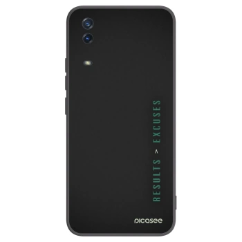 Picasee Μαύρη θήκη σιλικόνης για Vivo Y11s - Results x Excuses