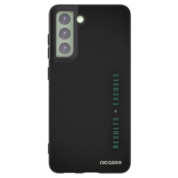Picasee Μαύρη θήκη σιλικόνης για Samsung Galaxy S21 FE 5G - Results x Excuses