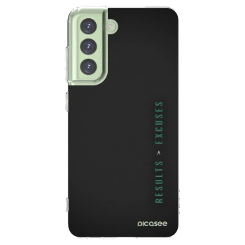 Picasee διαφανής θήκη σιλικόνης Samsung Galaxy S21 FE 5G - Results x Excuses