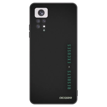 Picasee Μαύρη θήκη σιλικόνης για Xiaomi Redmi Note 11 - Results x Excuses