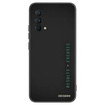 Picasee Μαύρη θήκη σιλικόνης για Realme GT Master Edition 5G - Results x Excuses
