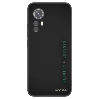 Picasee Μαύρη θήκη σιλικόνης για Xiaomi 12 - Results x Excuses