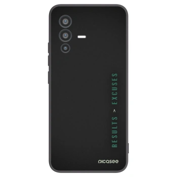 Picasee Μαύρη θήκη σιλικόνης για Vivo V23 5G - Results x Excuses