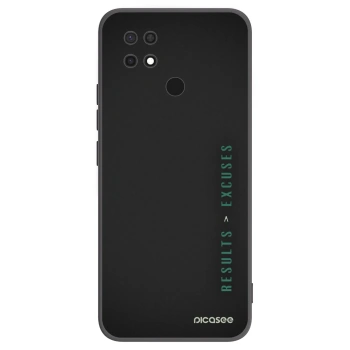 Picasee Μαύρη θήκη σιλικόνης για Xiaomi Redmi 10C - Results x Excuses