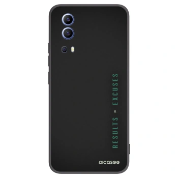 Picasee Μαύρη θήκη σιλικόνης για Vivo Y52 5G - Results x Excuses