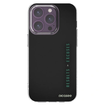 Picasee διαφανής θήκη σιλικόνης Apple iPhone 14 Pro - Results x Excuses