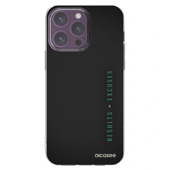 Picasee διαφανής θήκη σιλικόνης Apple iPhone 14 Pro Max - Results x Excuses