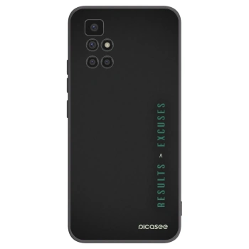 Picasee Μαύρη θήκη σιλικόνης για Xiaomi Redmi 10 (2022) - Results x Excuses