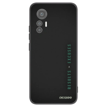 Picasee Μαύρη θήκη σιλικόνης για Xiaomi 12 Lite - Results x Excuses