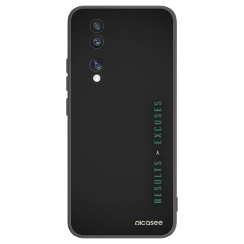 Picasee Μαύρη θήκη σιλικόνης για Honor 70 - Results x Excuses