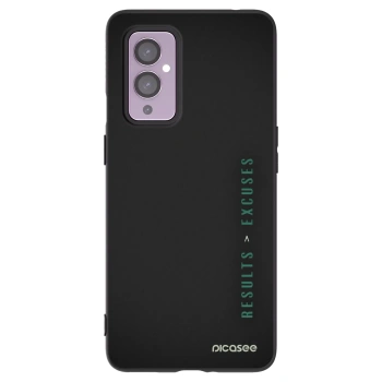 Picasee Μαύρη θήκη σιλικόνης για OnePlus 9 - Results x Excuses