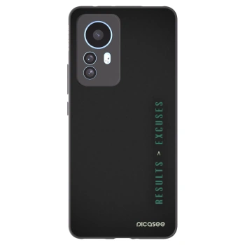 Picasee Μαύρη θήκη σιλικόνης για Xiaomi 12T Pro - Results x Excuses