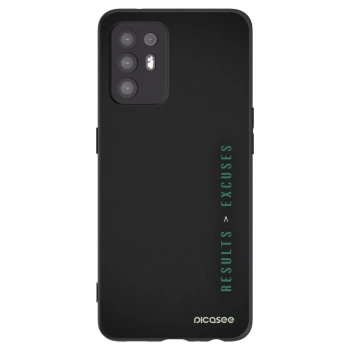 Picasee Μαύρη θήκη σιλικόνης για OPPO A94 5G - Results x Excuses
