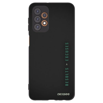 Picasee Μαύρη θήκη σιλικόνης για Samsung Galaxy A23 A236B 5G - Results x Excuses