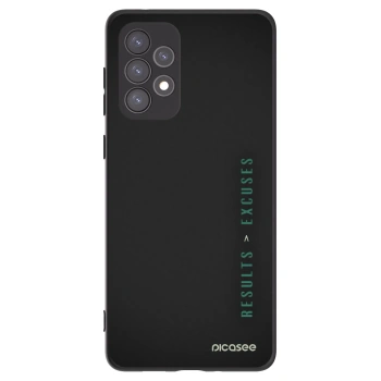 Picasee Μαύρη θήκη σιλικόνης για Samsung Galaxy A73 5G - Results x Excuses