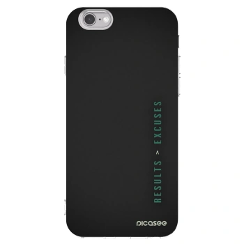 Picasee διαφανής θήκη σιλικόνης Apple iPhone 6/6S - Results x Excuses