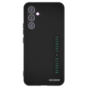 Picasee Μαύρη θήκη σιλικόνης για Samsung Galaxy A54 5G A546B - Results x Excuses