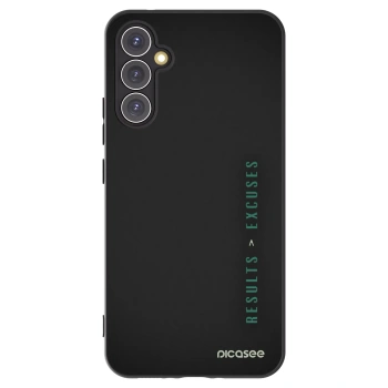 Picasee Μαύρη θήκη σιλικόνης για Samsung Galaxy A34 5G A346B - Results x Excuses