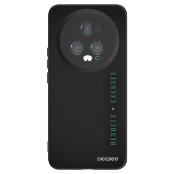 Picasee Μαύρη θήκη σιλικόνης για Honor Magic5 Pro - Results x Excuses
