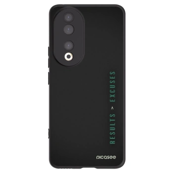 Picasee Μαύρη θήκη σιλικόνης για Honor 90 5G - Results x Excuses
