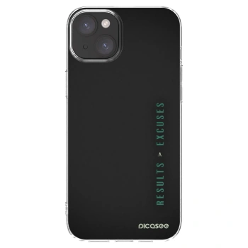 Picasee διαφανής θήκη σιλικόνης Apple iPhone 15 Plus - Results x Excuses
