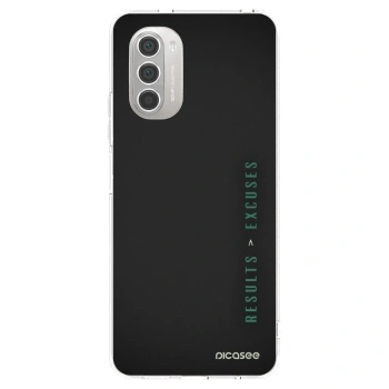 Picasee διαφανής θήκη σιλικόνης Motorola Moto G51 - Results x Excuses