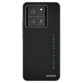 Picasee Μαύρη θήκη σιλικόνης για Xiaomi 13T Pro - Results x Excuses