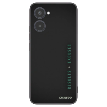 Picasee Μαύρη θήκη σιλικόνης για Realme 10 4G - Results x Excuses
