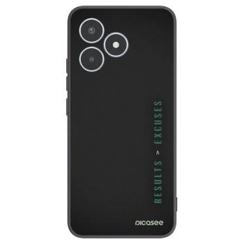 Picasee Μαύρη θήκη σιλικόνης για Realme C53 - Results x Excuses