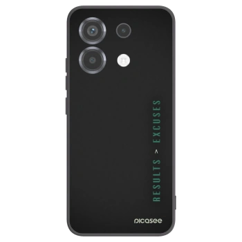 Picasee Μαύρη θήκη σιλικόνης για Xiaomi Poco X6 - Results x Excuses