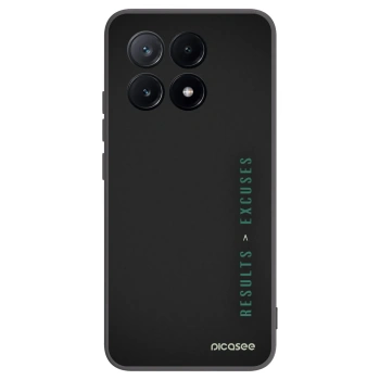 Picasee Μαύρη θήκη σιλικόνης για Xiaomi Poco X6 Pro - Results x Excuses
