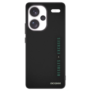 Picasee Μαύρη θήκη σιλικόνης για Xiaomi Redmi Note 13 Pro+ 5G - Results x Excuses