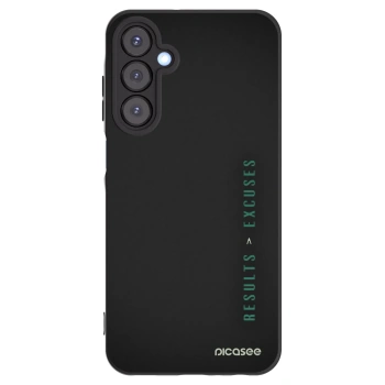 Picasee Μαύρη θήκη σιλικόνης για Samsung Galaxy A25 A256B 5G - Results x Excuses