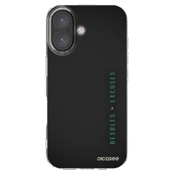 Picasee διαφανής θήκη σιλικόνης Apple iPhone 16 - Results x Excuses