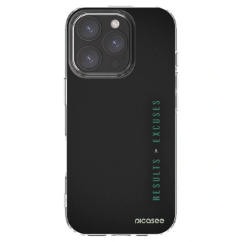 Picasee διαφανής θήκη σιλικόνης Apple iPhone 16 Pro - Results x Excuses